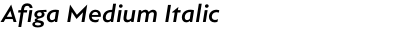 Afiga Medium Italic